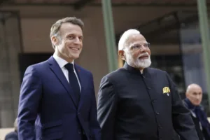 Emmanuel Macron et le Premier ministre indien Narendra Modi ( photo fournie)