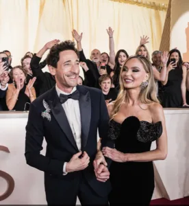 Adrien Brody et Geirgina Chapman ( @The Academy, CD john Shearer)