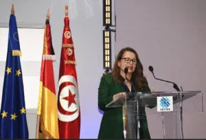 La ministre de l’Industrie, des Mines et de l’Énergie, Fatma Thabet ( CD Cettex)