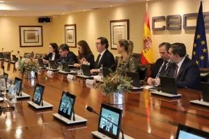 Réunion de travail entre les deux delegations CREA et CEOE ( Credit photo CREA)