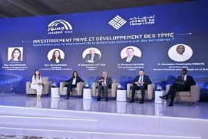 Jossour 2030 panel financement privé et developpement TPME ( Crédit photo compte X @tamwilcom maroc)